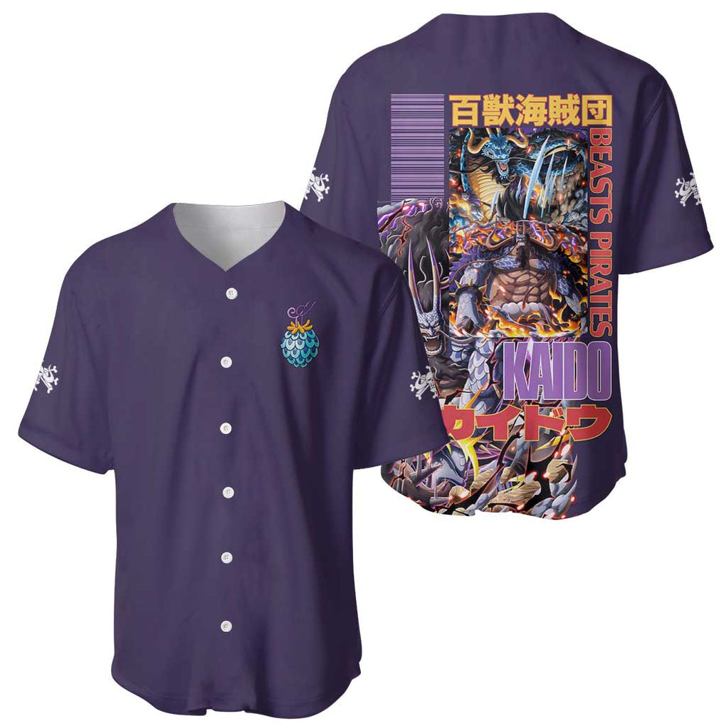Kaido V2 One Piece Baseball Jersey Anime Style