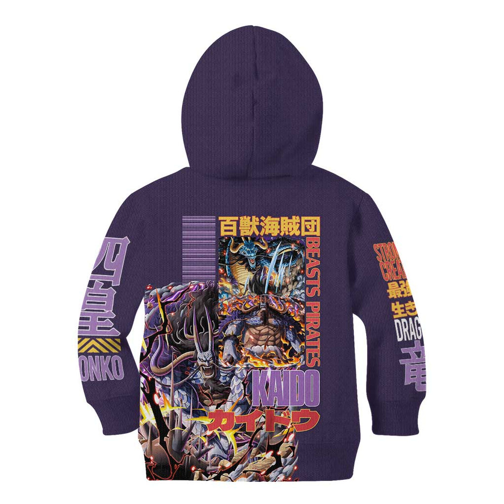 Kaido V2 One Piece Kid Hoodie Anime Style