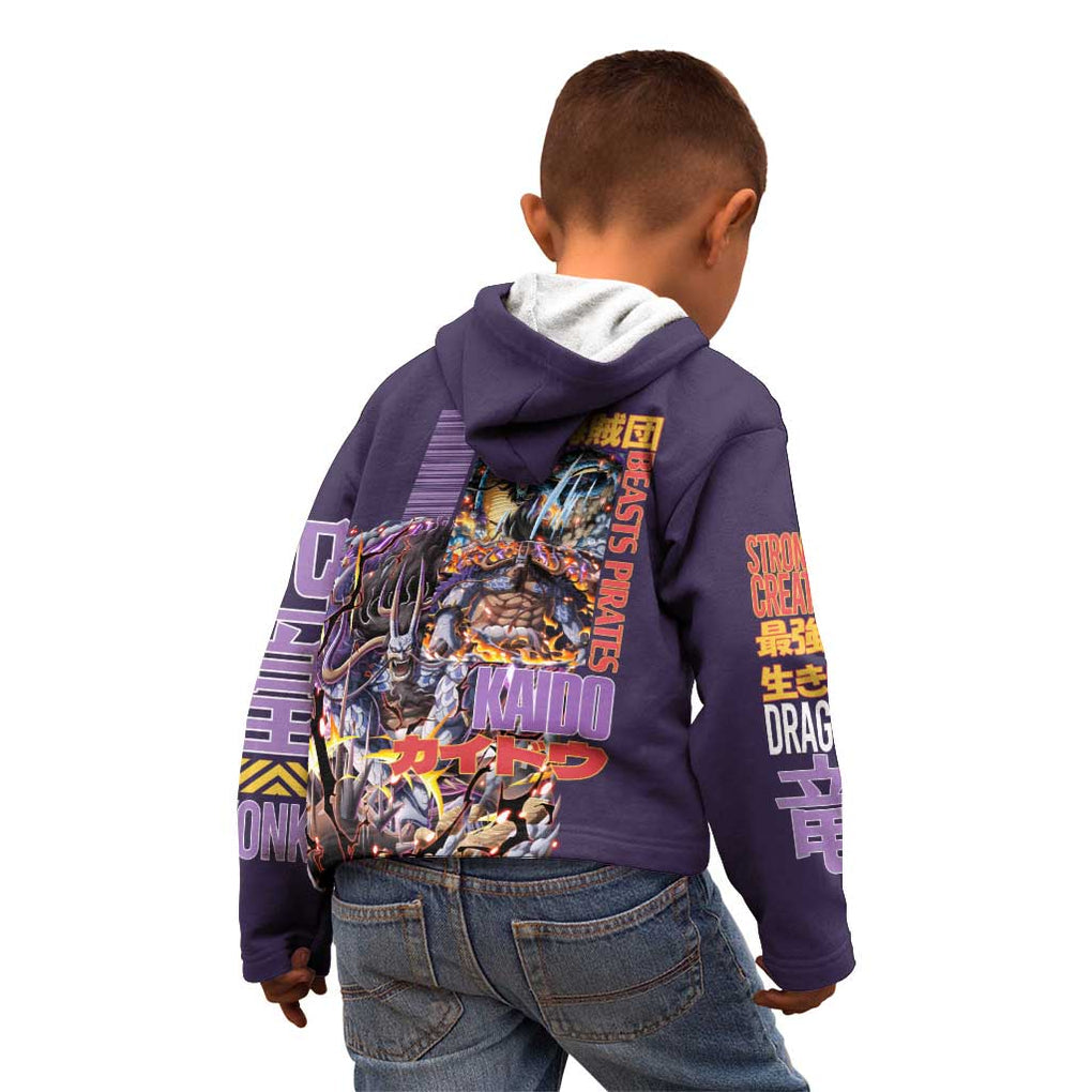 Kaido V2 One Piece Kid Hoodie Anime Style