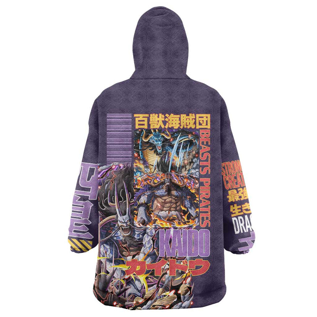 Kaido V2 One Piece Wearable Blanket Hoodie Anime Style