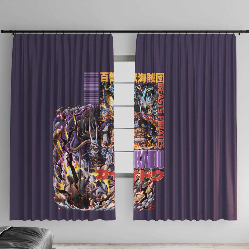 Kaido V2 One Piece Window Curtain Anime Style