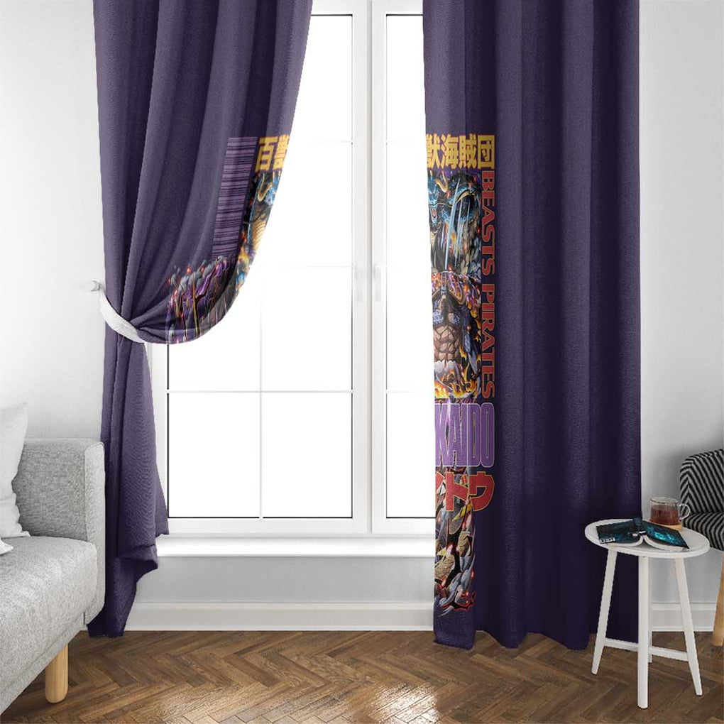 Kaido V2 One Piece Window Curtain Anime Style