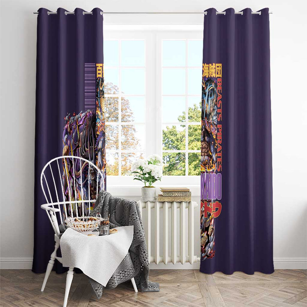 Kaido V2 One Piece Window Curtain Anime Style