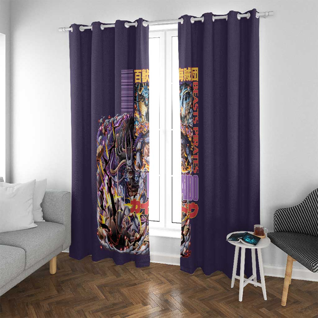 Kaido V2 One Piece Window Curtain Anime Style