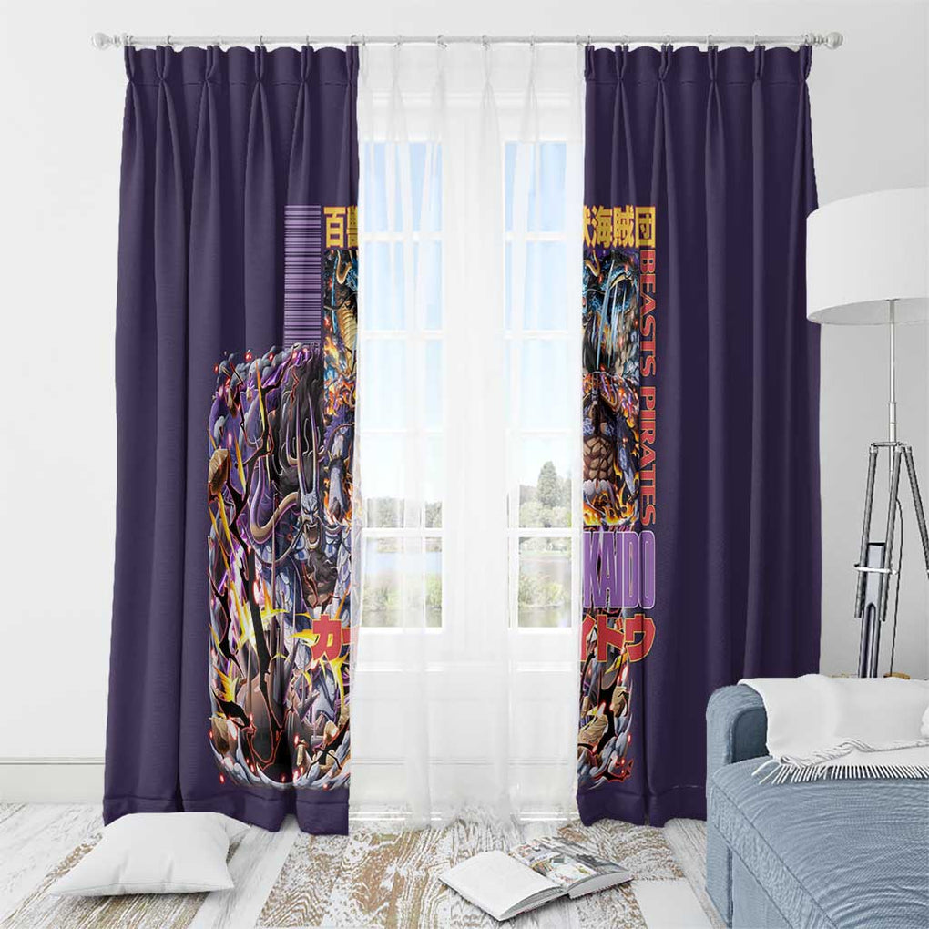 Kaido V2 One Piece Window Curtain Anime Style