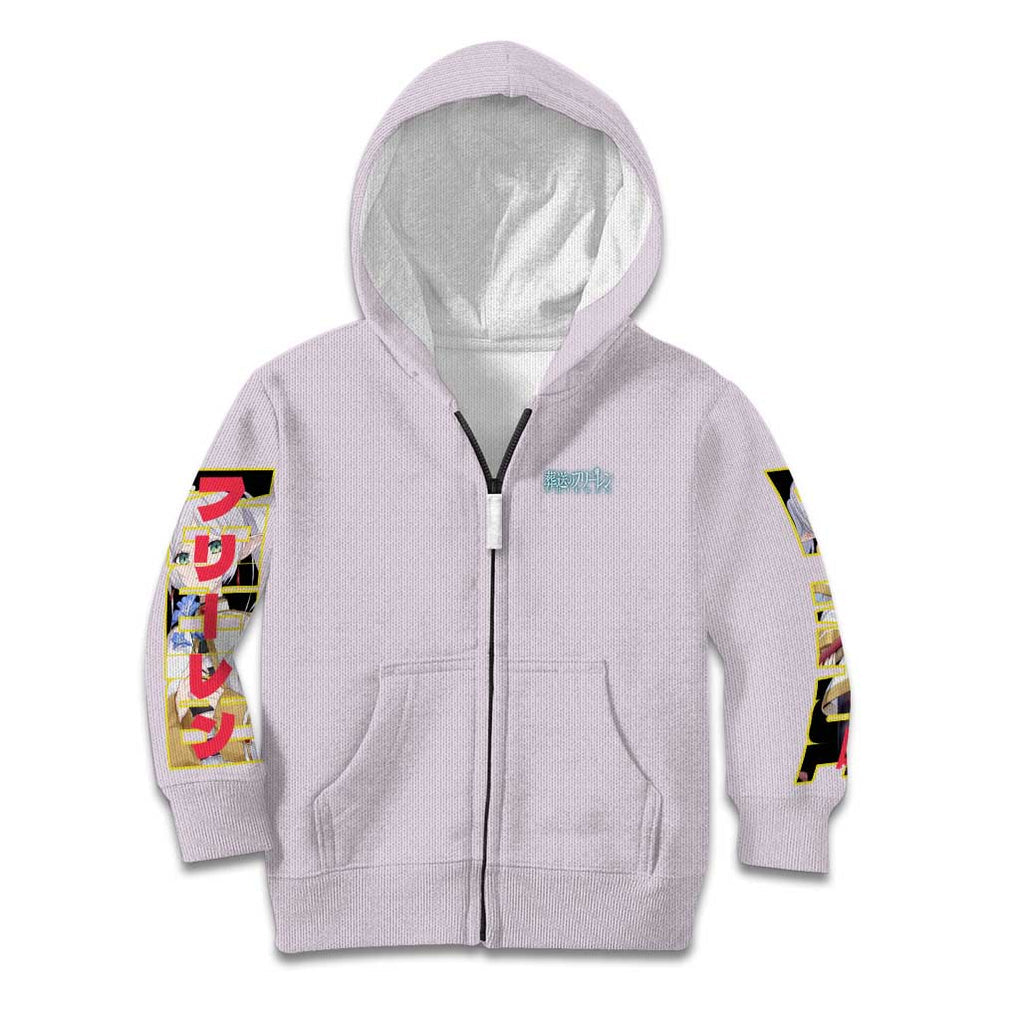 Frieren -  Frieren Beyond Journey’s End Kid Hoodie Anime Art Style