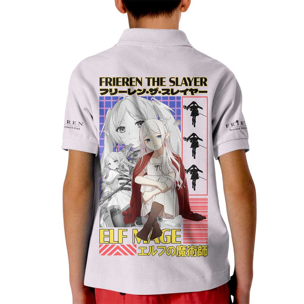 Frieren -  Frieren Beyond Journey’s End Kid Polo Shirt Anime Art Style