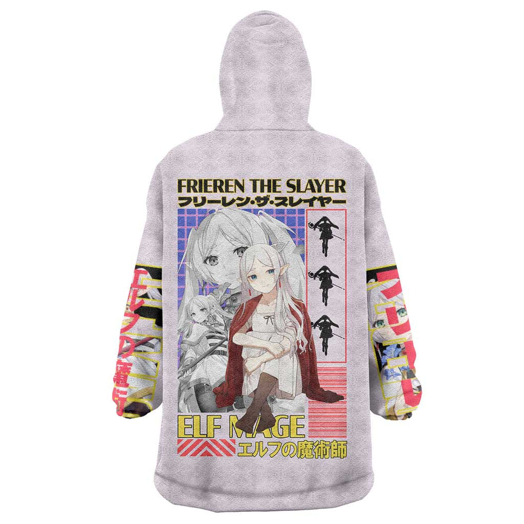 Frieren -  Frieren Beyond Journey’s End Wearable Blanket Hoodie Anime Art Style
