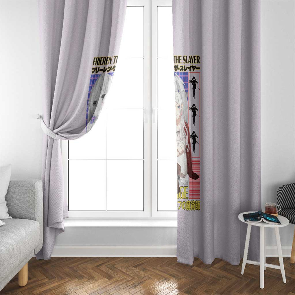 Frieren -  Frieren Beyond Journey’s End Window Curtain Anime Art Style