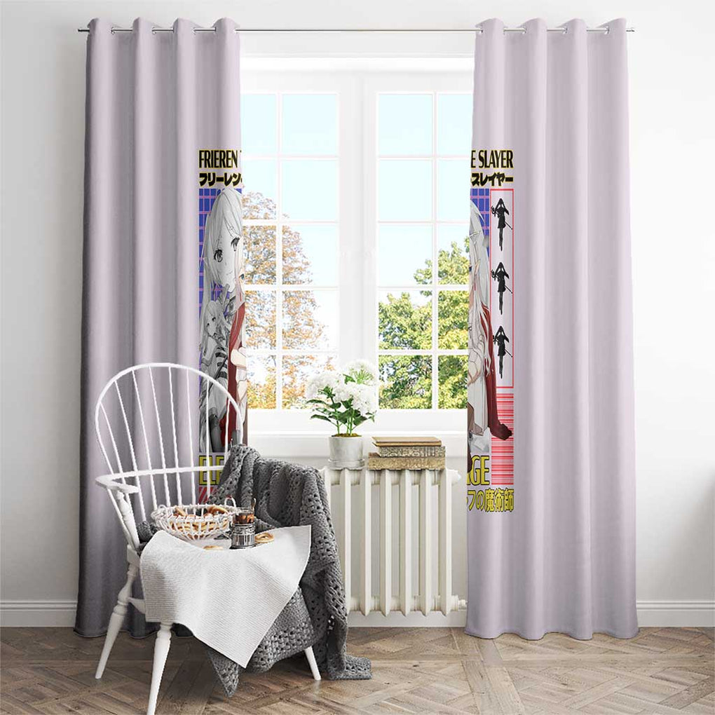 Frieren -  Frieren Beyond Journey’s End Window Curtain Anime Art Style