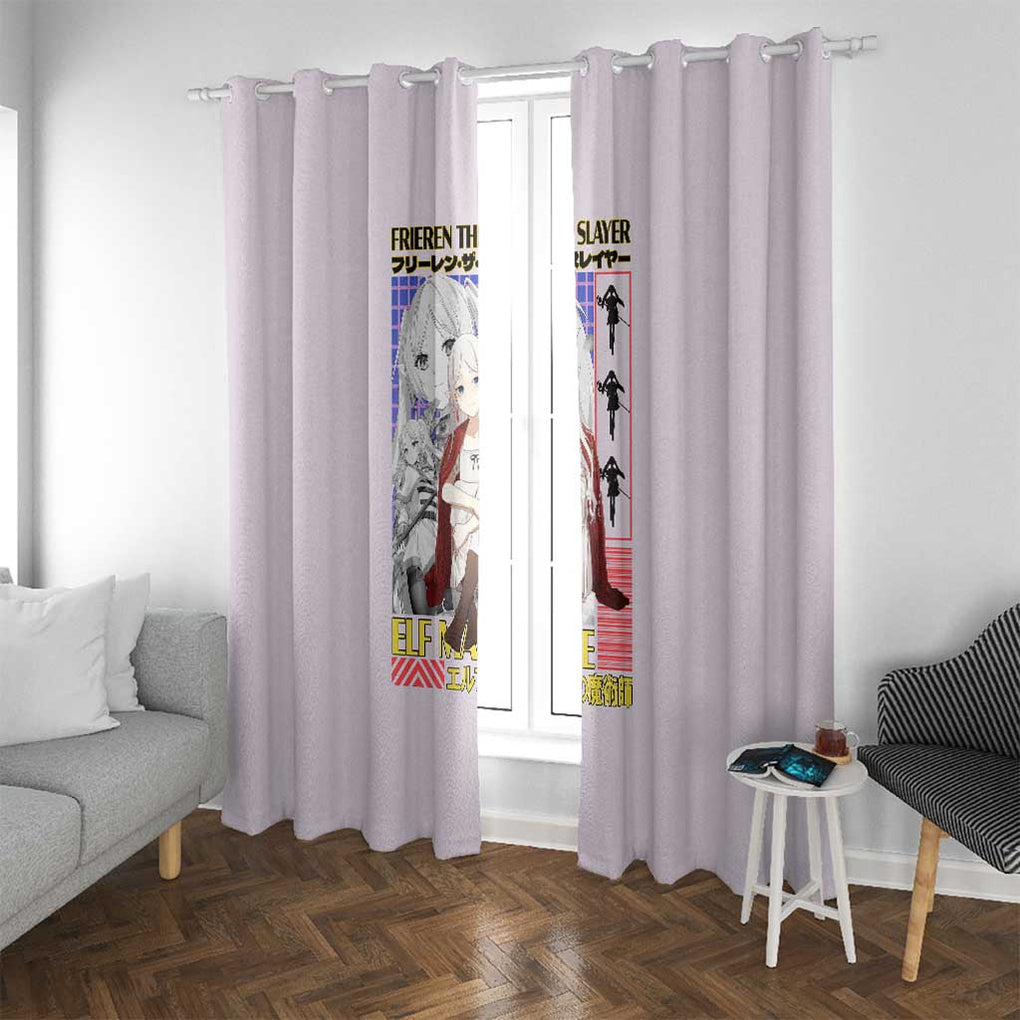 Frieren -  Frieren Beyond Journey’s End Window Curtain Anime Art Style