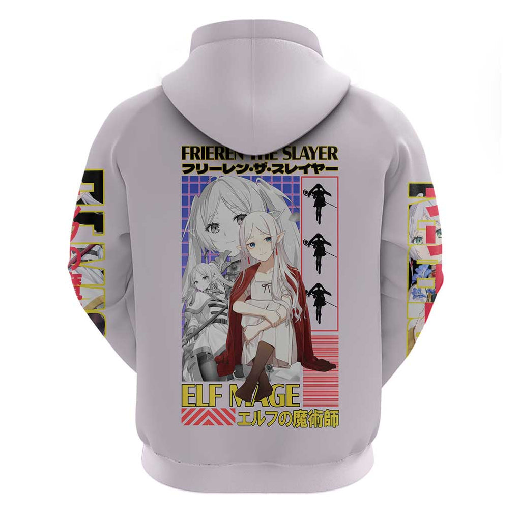 Frieren -  Frieren Beyond Journey’s End Zip Hoodie Anime Art Style