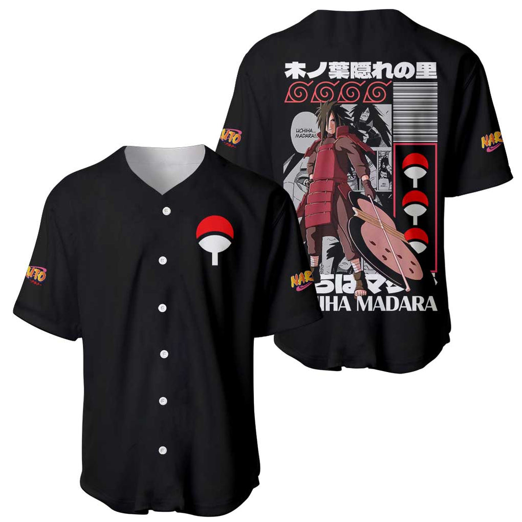 Uchiha Madara Naruto Baseball Jersey Anime Style