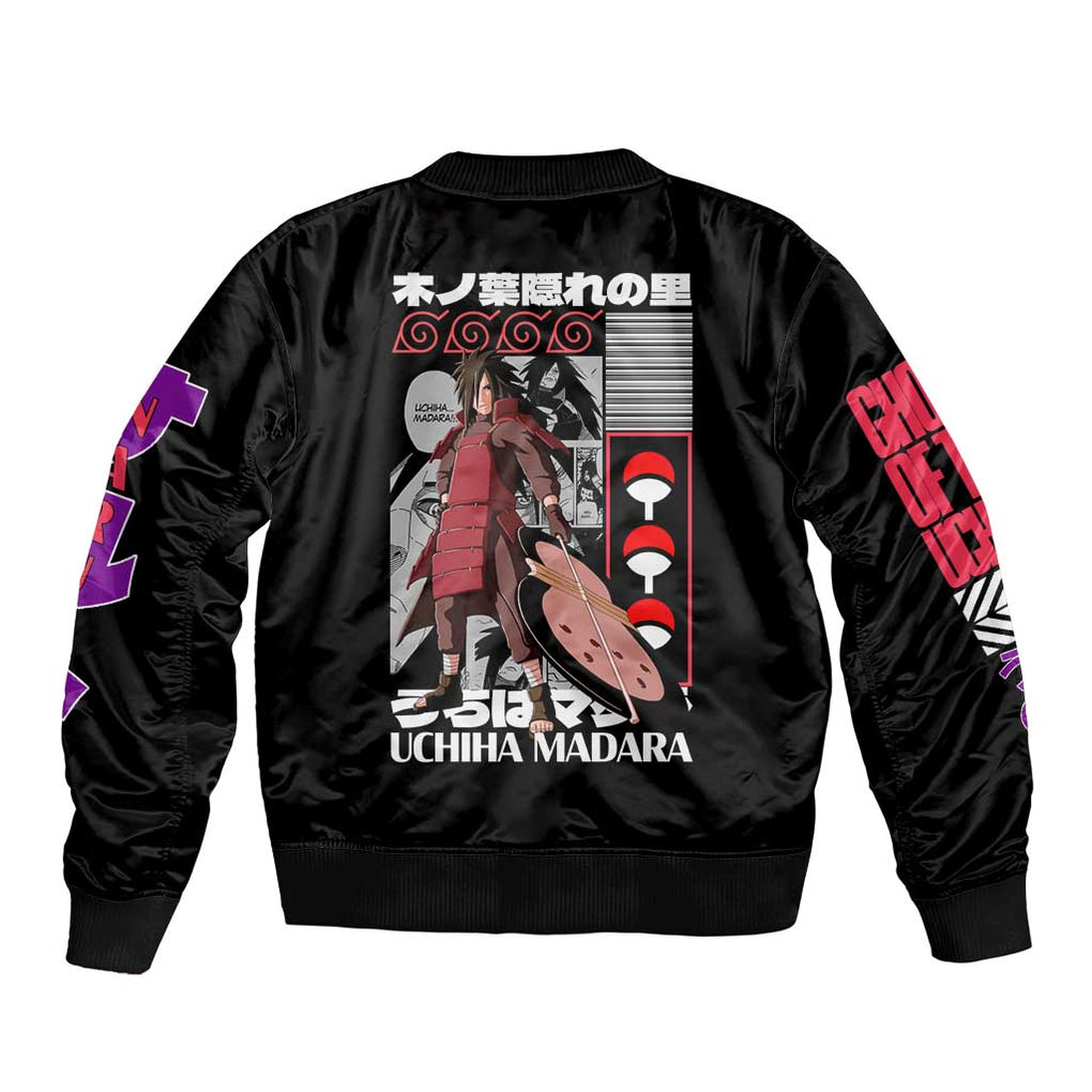 Uchiha Madara Naruto Bomber Jacket Anime Style