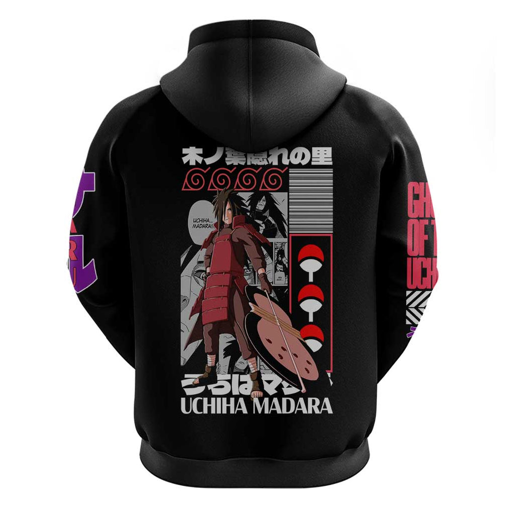 Uchiha Madara Naruto Hoodie Anime Style