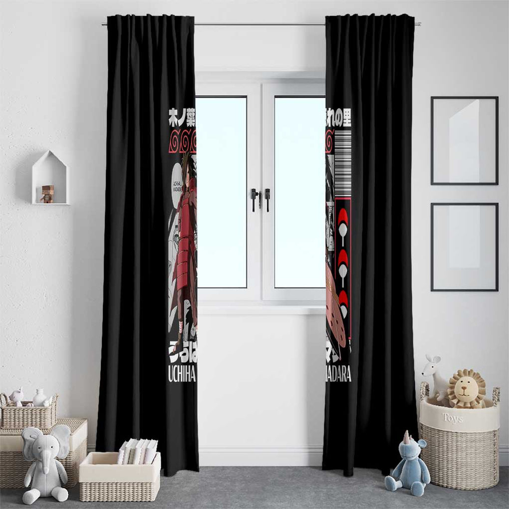 Uchiha Madara Naruto Window Curtain Anime Style