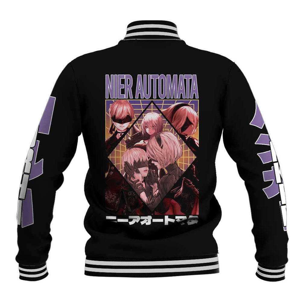 Yorha Units Nier Automata Baseball Jacket Game Mix Anime Style