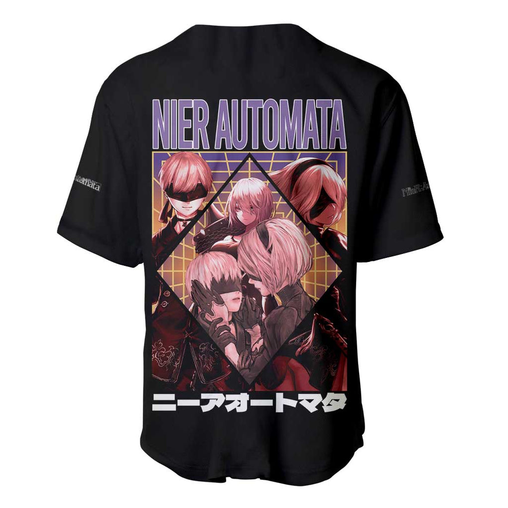 Yorha Units Nier Automata Baseball Jersey Game Mix Anime Style