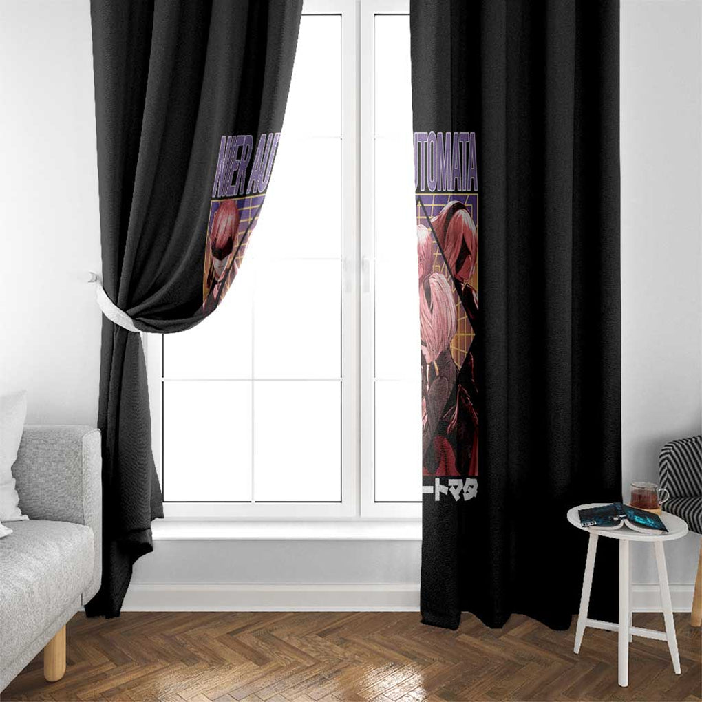 Yorha Units Nier Automata Window Curtain Game Mix Anime Style
