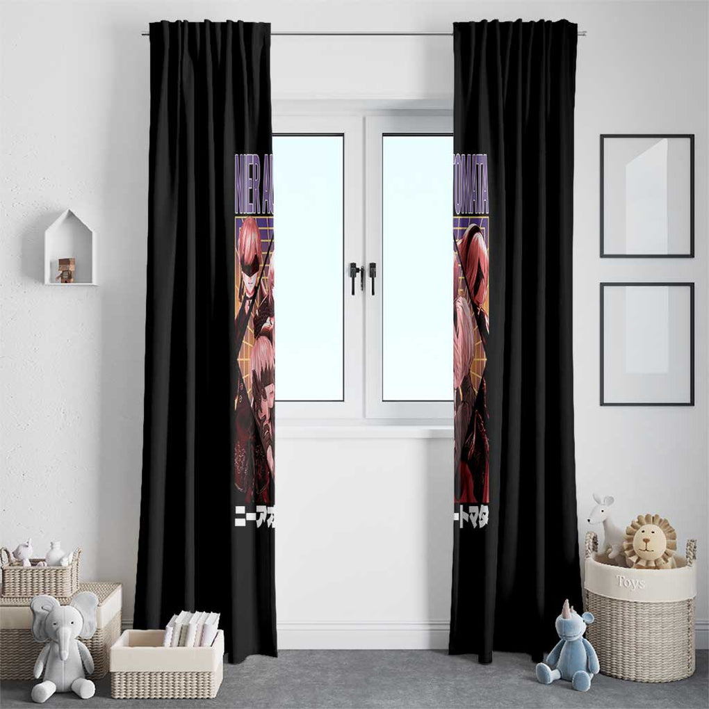 Yorha Units Nier Automata Window Curtain Game Mix Anime Style