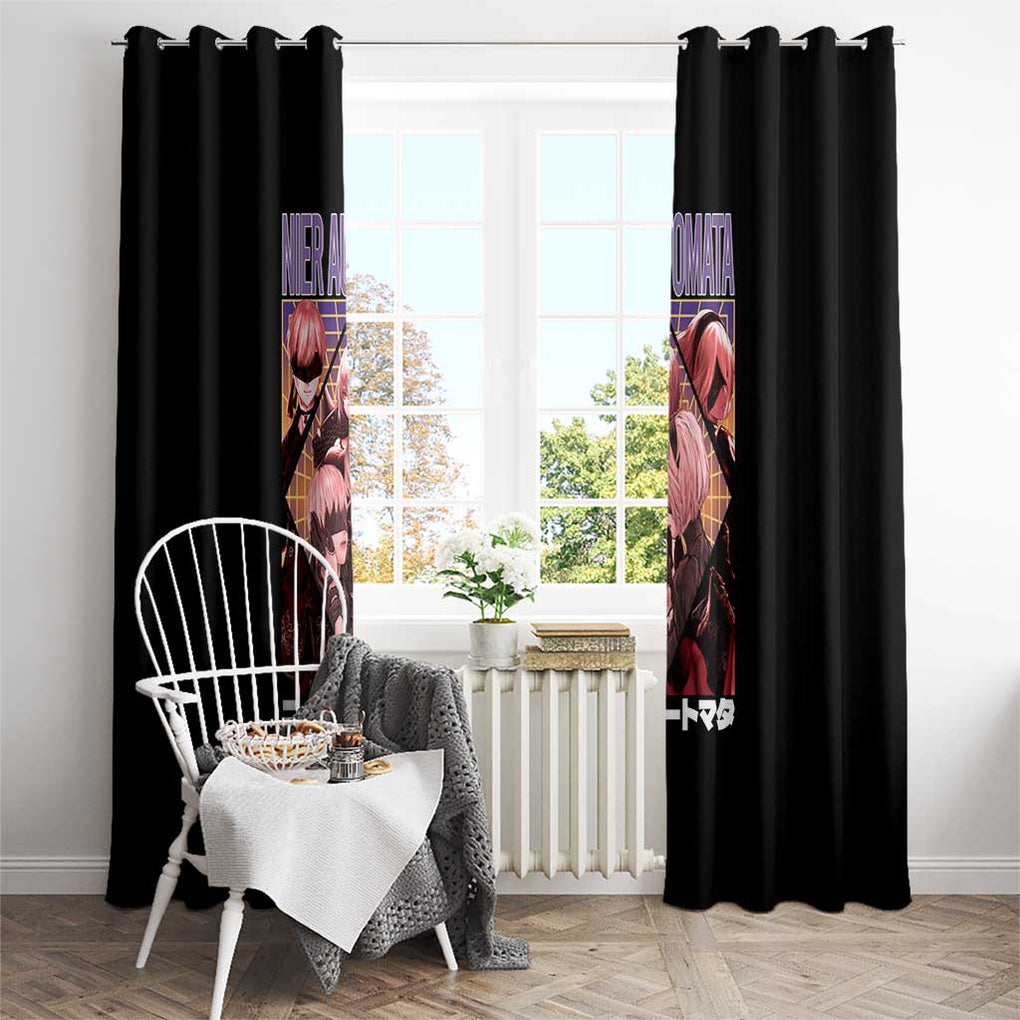 Yorha Units Nier Automata Window Curtain Game Mix Anime Style