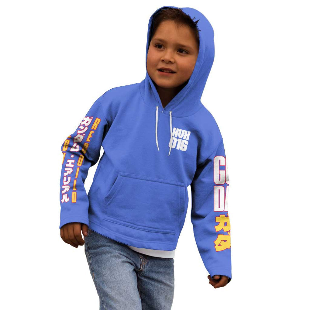 Aerial Gundam Witch from Mercury Kid Hoodie Anime Style