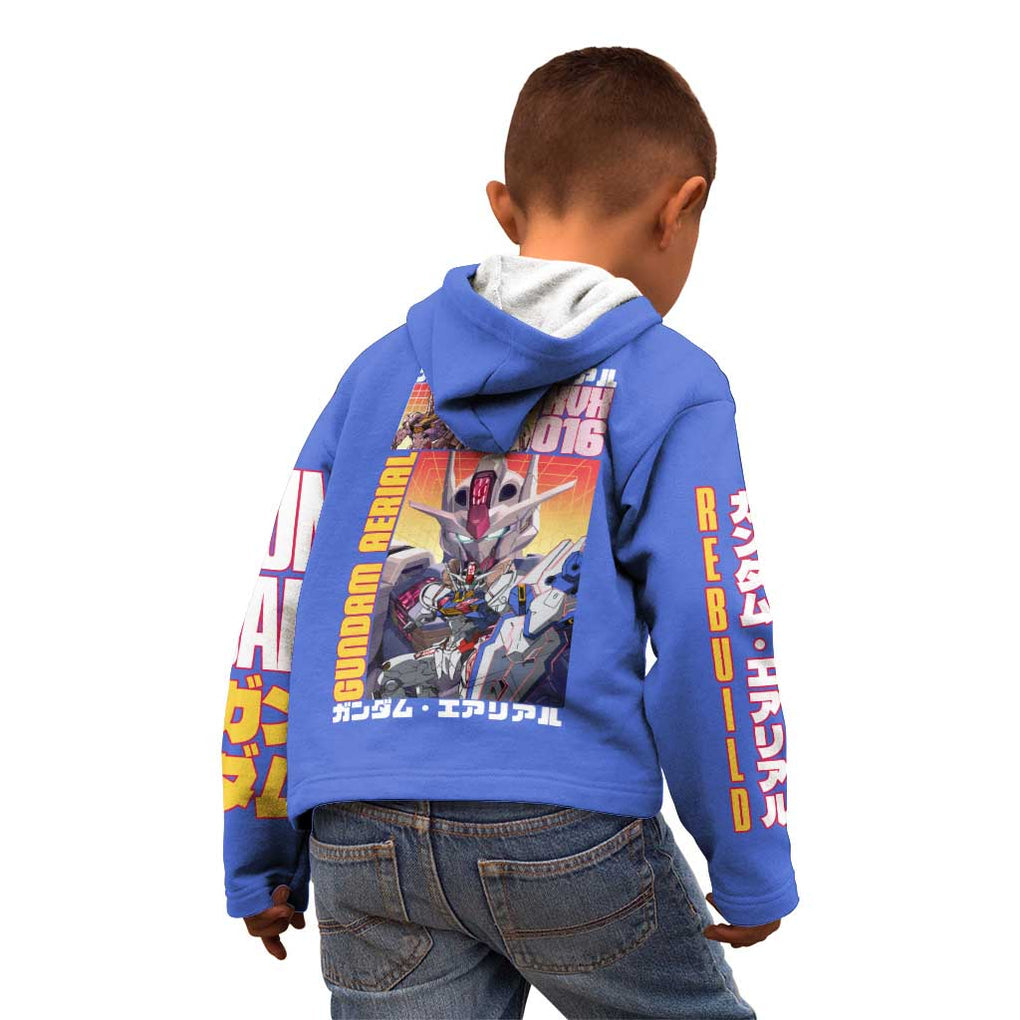 Aerial Gundam Witch from Mercury Kid Hoodie Anime Style