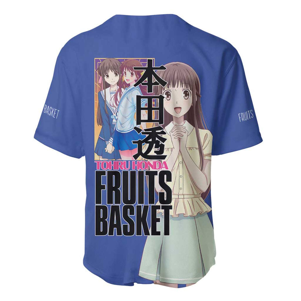 Tohru Honda Fruits Basket Baseball Jersey Anime Style
