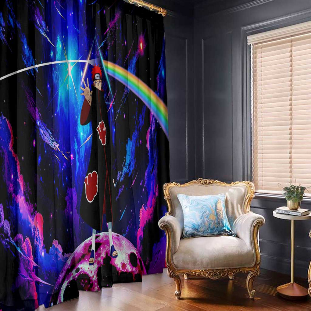 Naruto Akatsuki Astral Led Pain Window Curtain Trippy Style