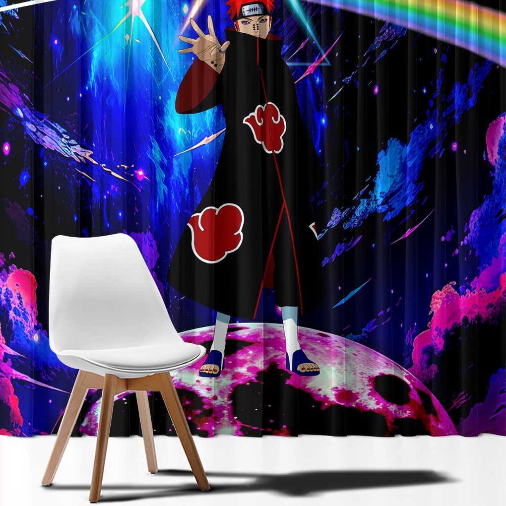 Naruto Akatsuki Astral Led Pain Window Curtain Trippy Style
