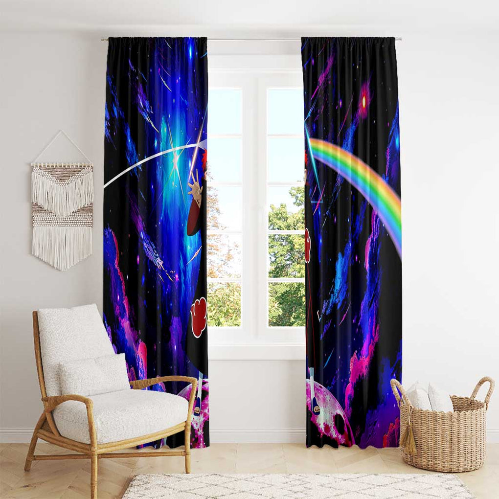 Naruto Akatsuki Astral Led Pain Window Curtain Trippy Style