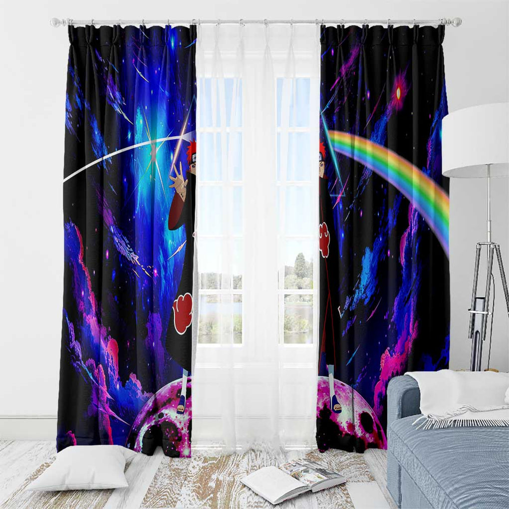 Naruto Akatsuki Astral Led Pain Window Curtain Trippy Style