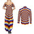 One Piece Fractal Explosion Trafalgar Law Couples Matching Summer Maxi Dress and Long Sleeve Button Shirt Fractal Explosion Style