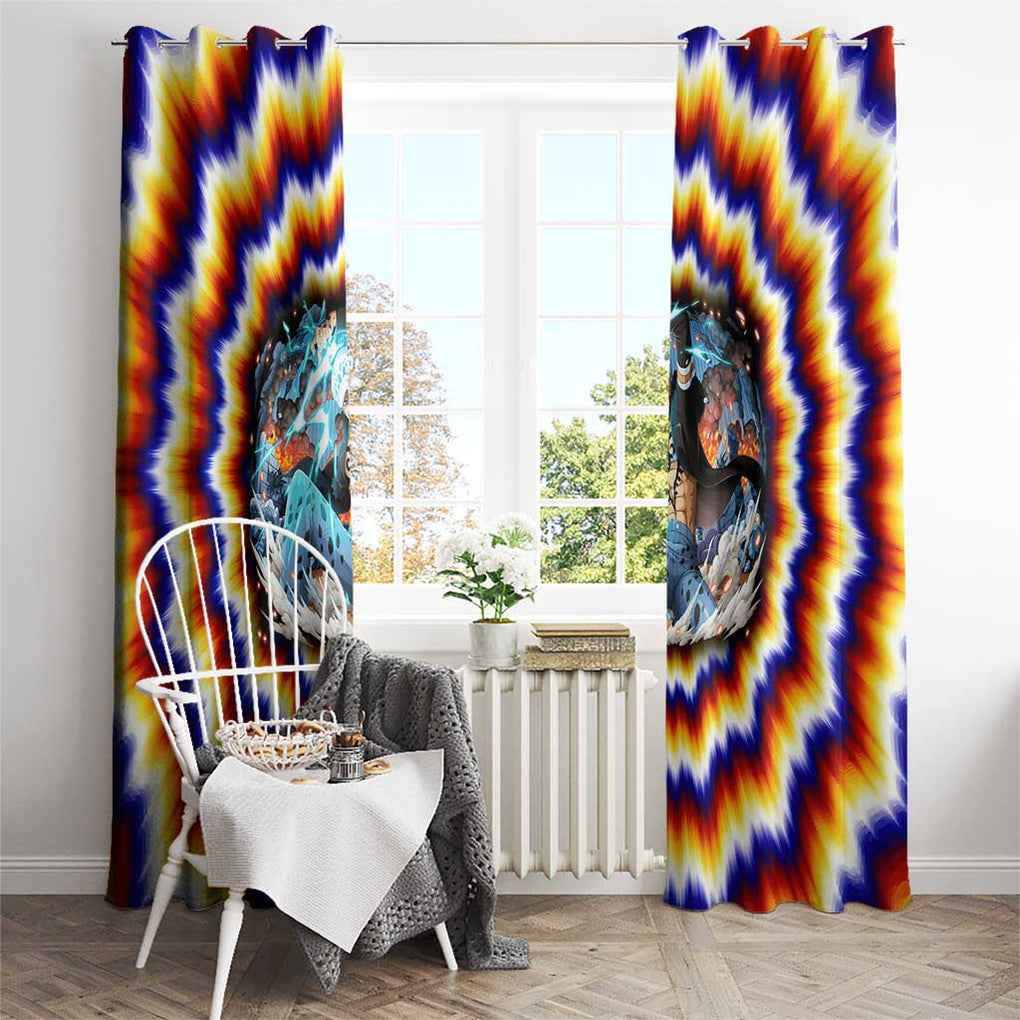 One Piece Fractal Explosion Trafalgar Law Window Curtain Fractal Explosion Style