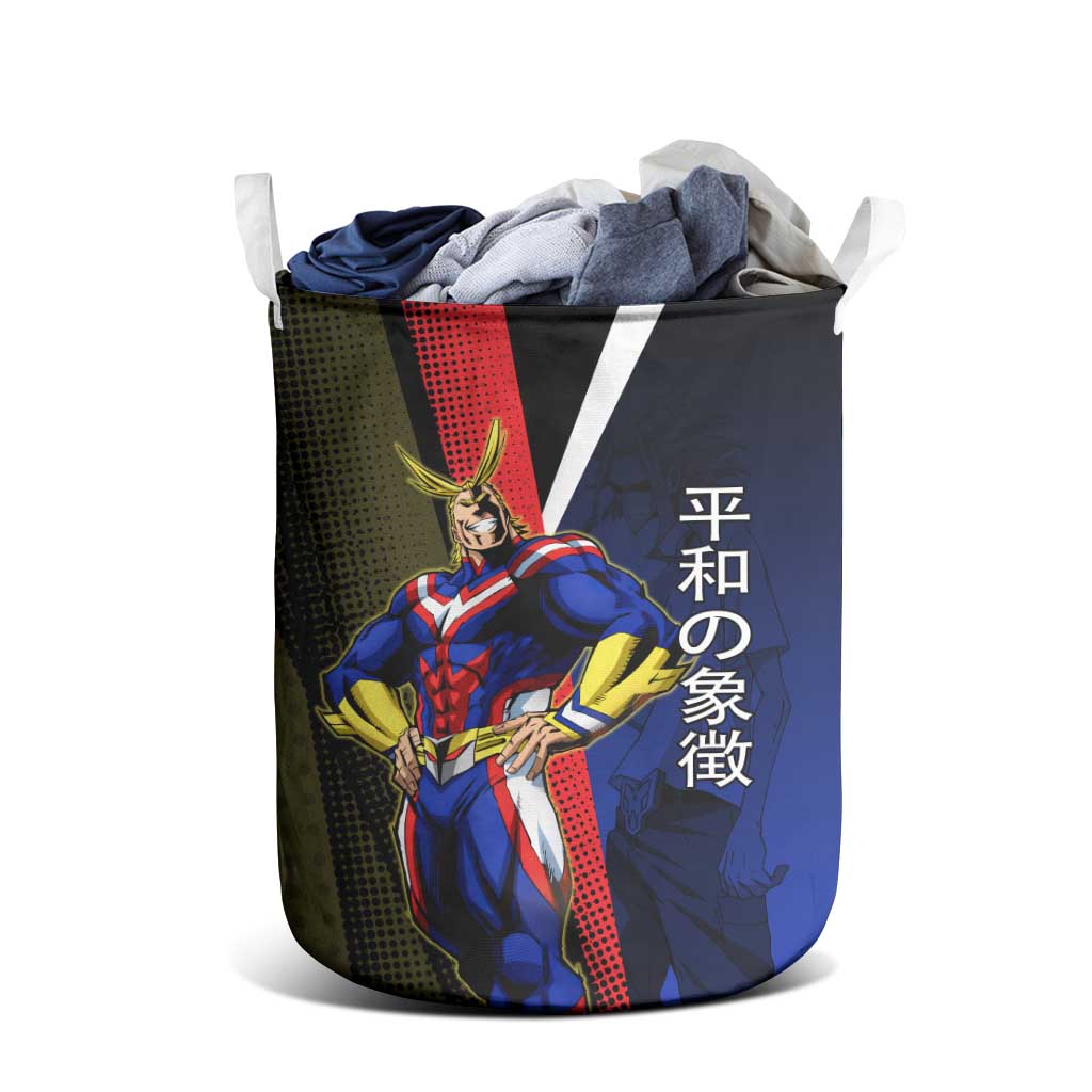 All Might Dual Form Laundry Basket Japanese Comic Book Style