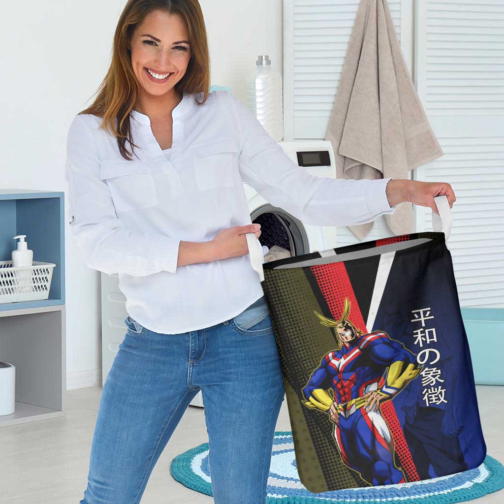 All Might Dual Form Laundry Basket Japanese Comic Book Style