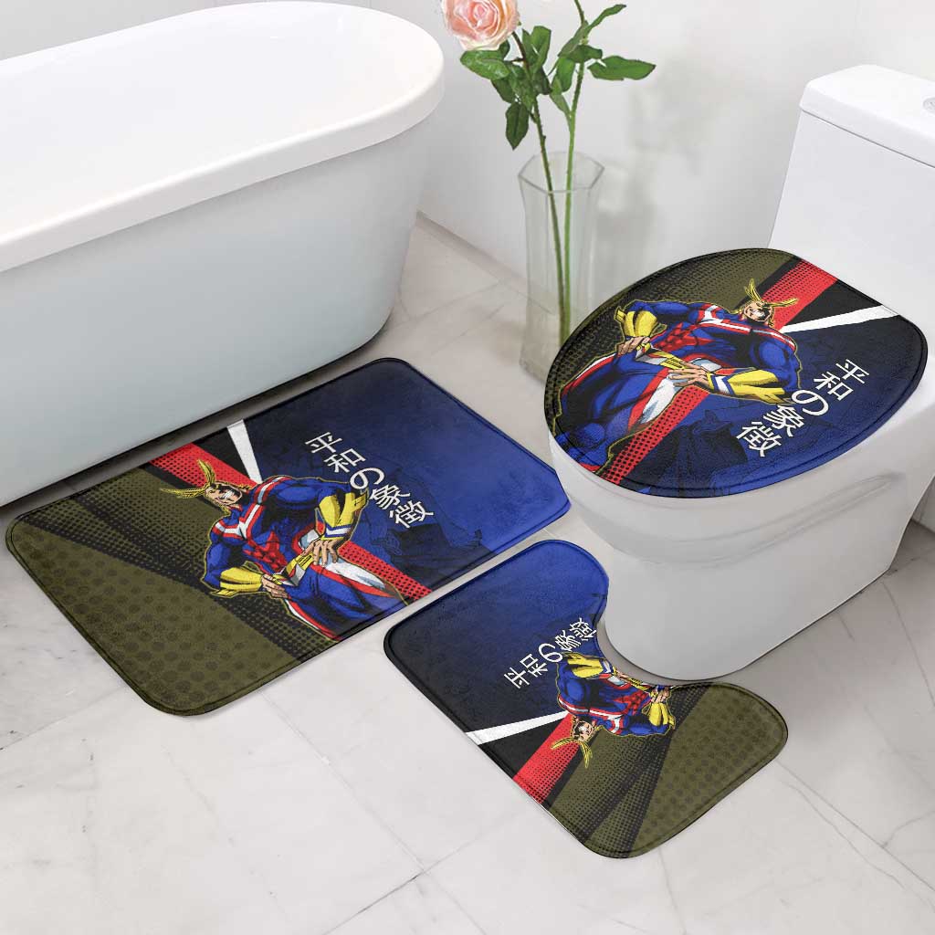 All Might Dual Form Bathroom Set Japanese Comic Book Style