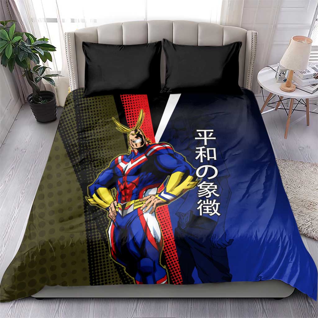 All Might Dual Form Bedding Set Japanese Comic Book Style