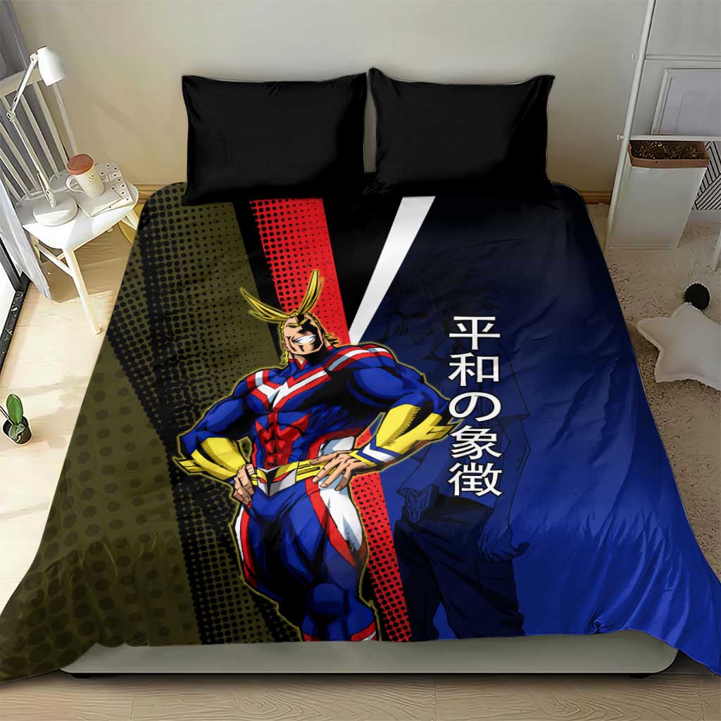 All Might Dual Form Bedding Set Japanese Comic Book Style