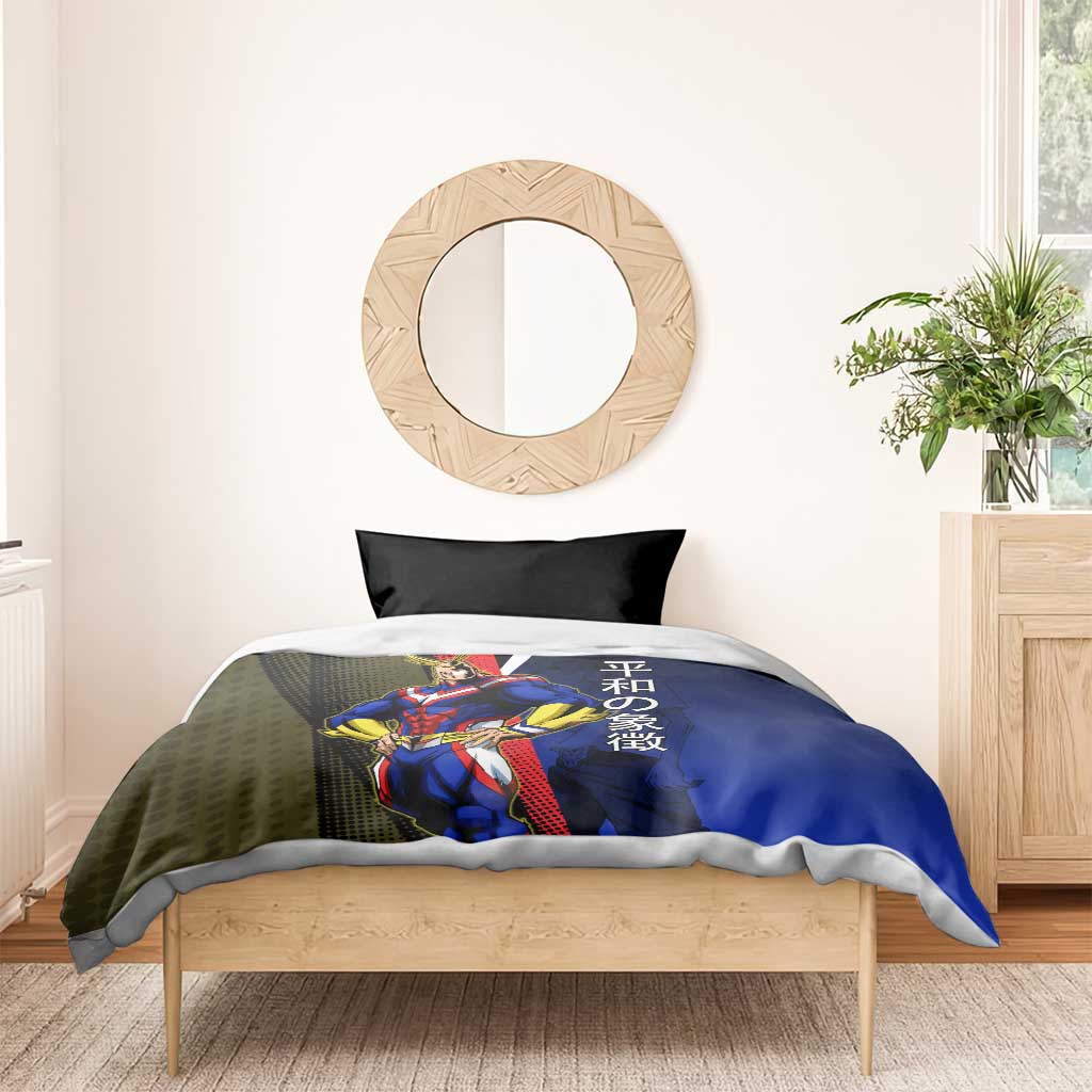 All Might Dual Form Bedding Set Japanese Comic Book Style