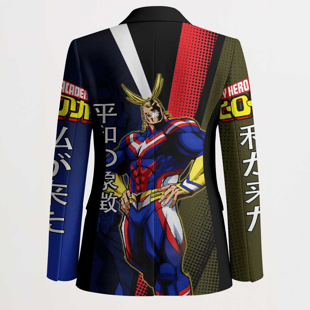 All Might Dual Form Blazer Japanese Comic Book Style