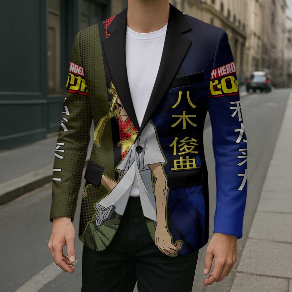 All Might Dual Form Blazer Japanese Comic Book Style