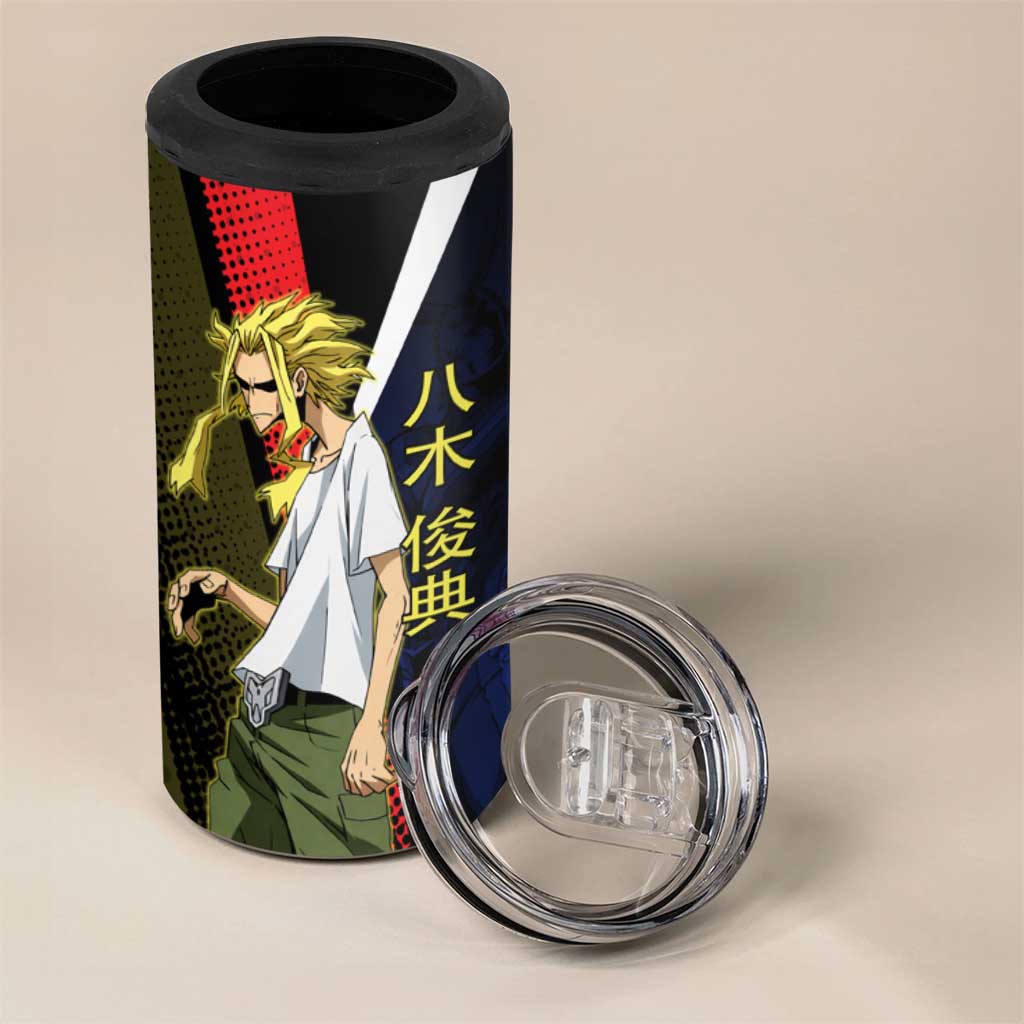 All Might Dual Form 4 in 1 Can Cooler Tumbler Japanese Comic Book Style
