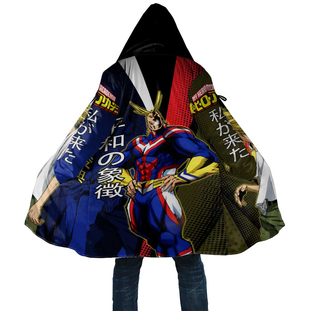 All Might Dual Form Cloak Japanese Comic Book Style