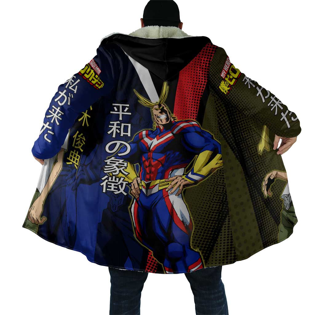 All Might Dual Form Cloak Japanese Comic Book Style