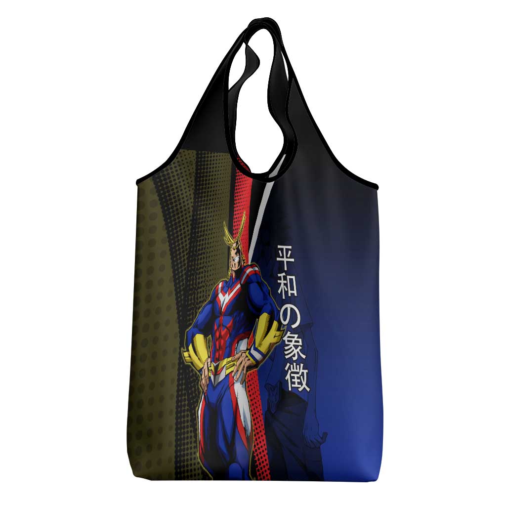 All Might Dual Form Grocery Bag Japanese Comic Book Style
