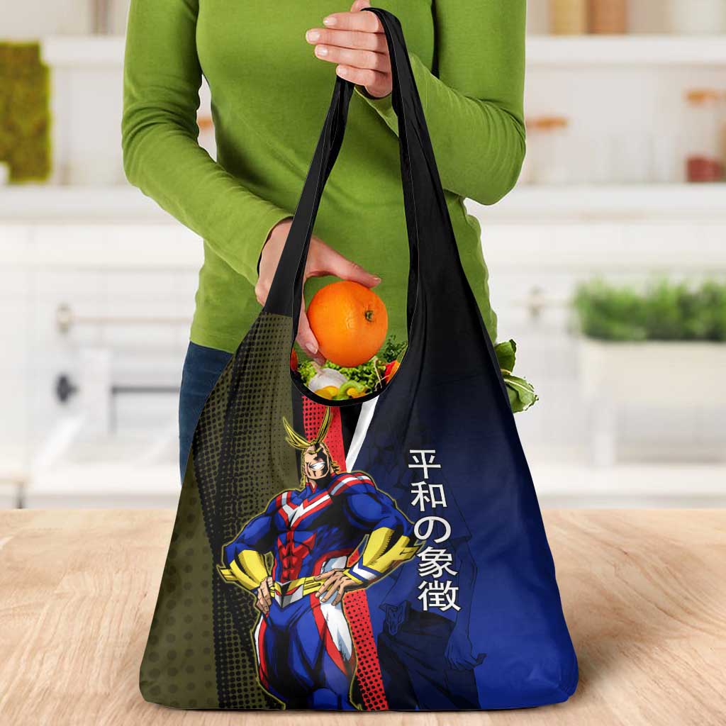 All Might Dual Form Grocery Bag Japanese Comic Book Style