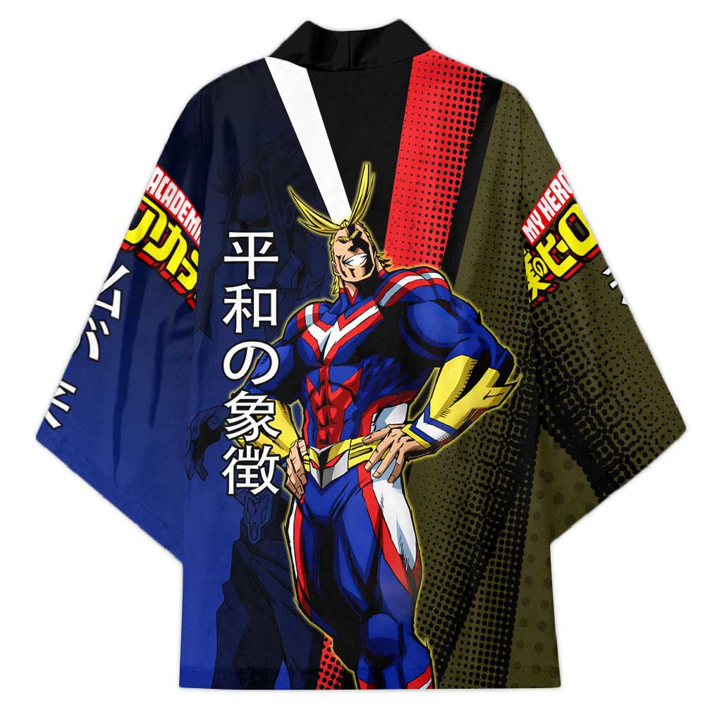 All Might Dual Form Kimono Japanese Comic Book Style