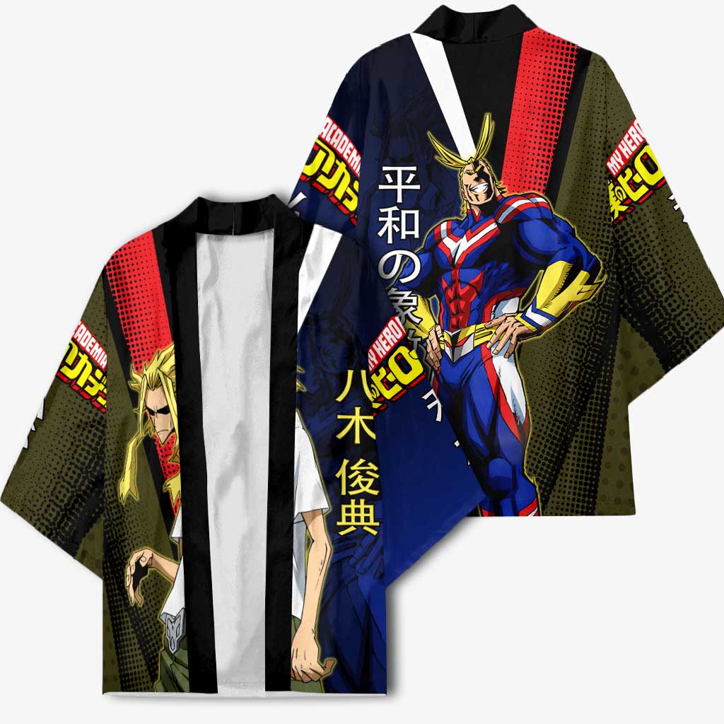 All Might Dual Form Kimono Japanese Comic Book Style