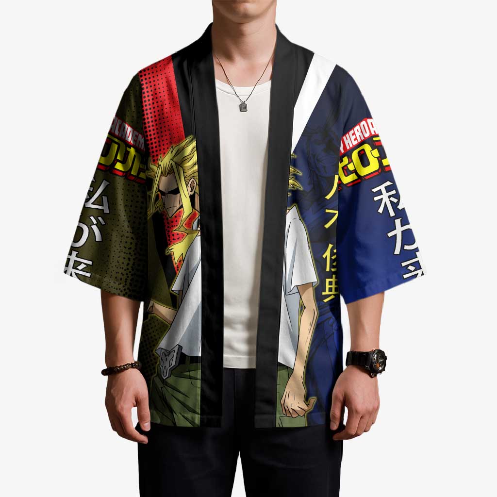 All Might Dual Form Kimono Japanese Comic Book Style